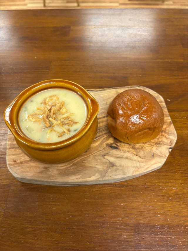 New England Clam Chowder.