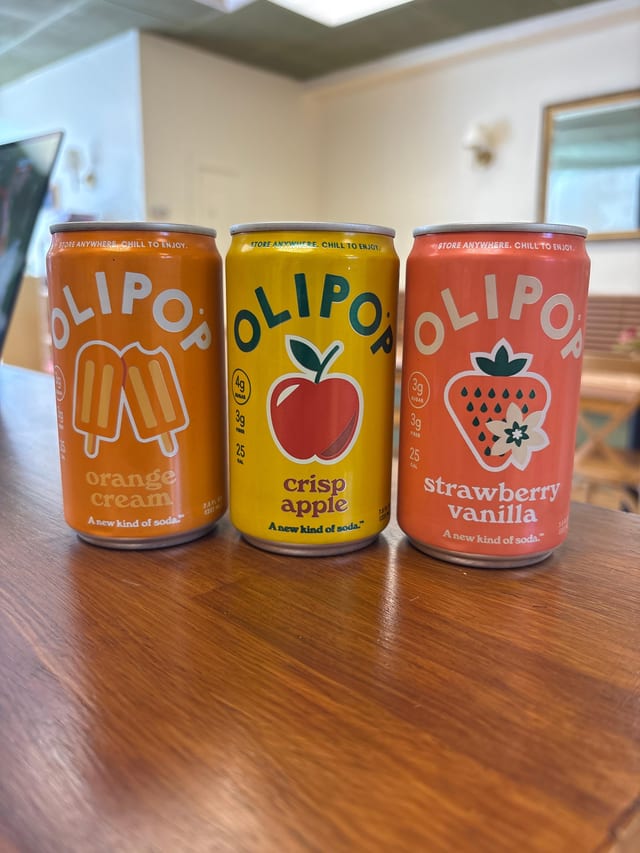 OLIPOP Prebiotic Soda, Mini 7.5 fl oz.